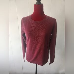 J. Crew Women's Teddie Crew Neck Sweater - Burgundy